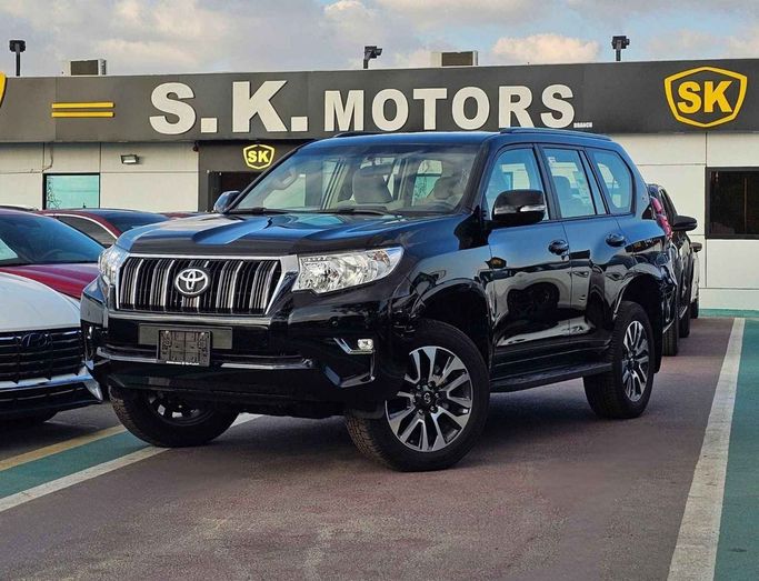 New Toyota Land Cruiser Prado 150 Series Facelift 3, 4.0 l, 2023 in Dubai by SK Motors, Black color. GCC Specs | AUTO.AE