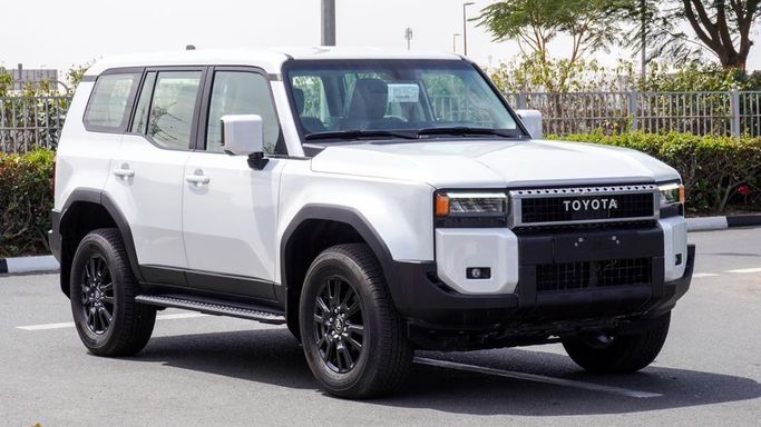 New Toyota Land Cruiser Prado 250 Series, 2.4 l, 2025 in Dubai by Najem Motors, White color. GCC Specs | AUTO.AE