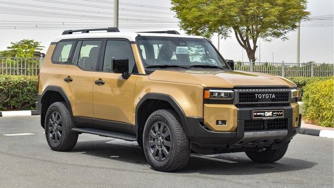 New Toyota Land Cruiser Prado 250 Series, 2.4 l, 2024 in Dubai by Najem Motors, Golden color. GCC Specs | AUTO.AE