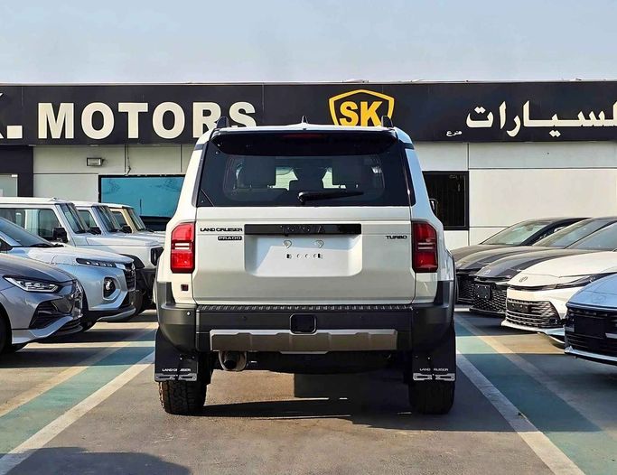New Toyota Land Cruiser Prado 250 Series, 2.8 l, 2025 in Dubai by SK Motors, White color. GCC Specs | AUTO.AE