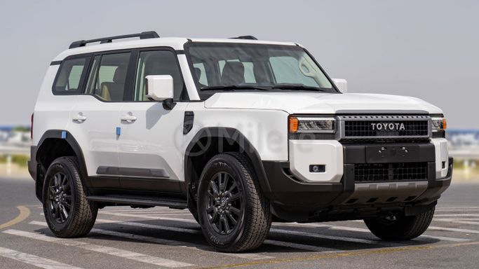New Toyota Land Cruiser Prado 250 Series, 2.4 l, 2024 in Dubai by Milele, White color. Other | AUTO.AE