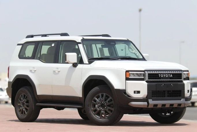 New Toyota Land Cruiser Prado 250 Series, 2.4 l, 2024 in Dubai by Atlantic Motors FZCO, White color. GCC Specs | AUTO.AE