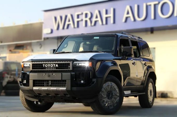 New Toyota Land Cruiser Prado 250 Series, 2.4 l, 2025 in Dubai by Wafrah Automotive Fzco, Black color. GCC Specs | AUTO.AE