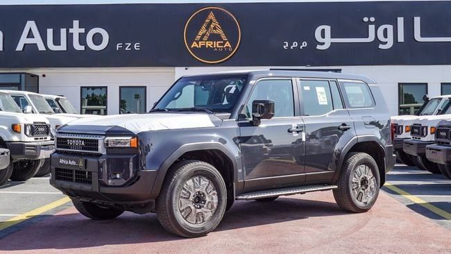جديدة Toyota Land Cruiser Prado سلسلة 250, 2.4 l, 2024 في في دبي من Africa Auto FZE، اللون رمادي. مواصفات الخليج | AUTO.AE