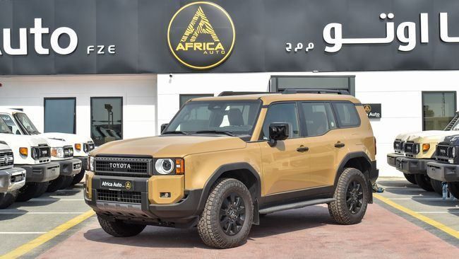 جديدة Toyota Land Cruiser Prado سلسلة 250, 2.4 l, 2024 في في دبي من Africa Auto FZE، اللون بيج. مواصفات الخليج | AUTO.AE
