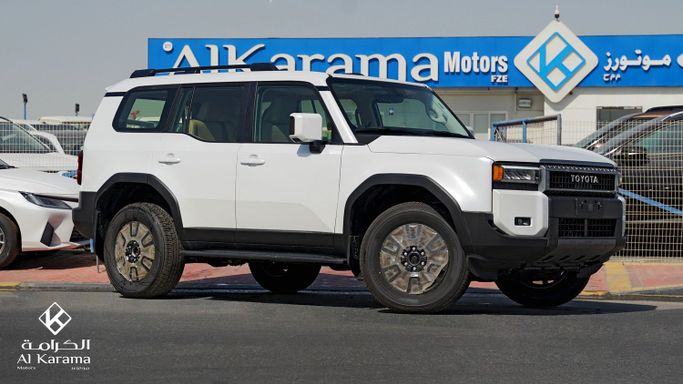 جديدة Toyota Land Cruiser Prado سلسلة 250, 2.8 l, 2026 في في دبي من AL Karama Motors Fze، اللون أبيض. مواصفات الخليج | AUTO.AE | إعلان #258885