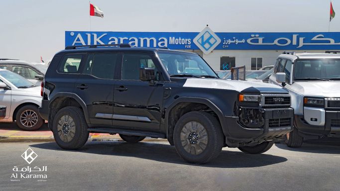 New Toyota Land Cruiser Prado 250 Series, 2.4 l, 2026 in Dubai by AL Karama Motors Fze, Black color. GCC Specs | AUTO.AE | Listing #258887
