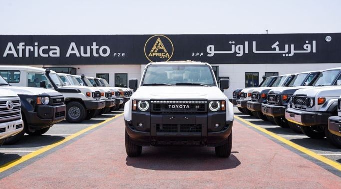 جديدة Toyota Land Cruiser Prado سلسلة 250, 2.4 l, 2025 في في الإمارات, دبي من Africa Auto FZE، اللون أبيض. مواصفات الخليج | AUTO.AE | إعلان #269136