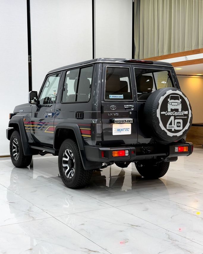 New Toyota Land Cruiser 70 Series Facelift 1, 4.2 l, 2025 in Dubai by 4 Matic Motors, Grey color. GCC Specs | AUTO.AE