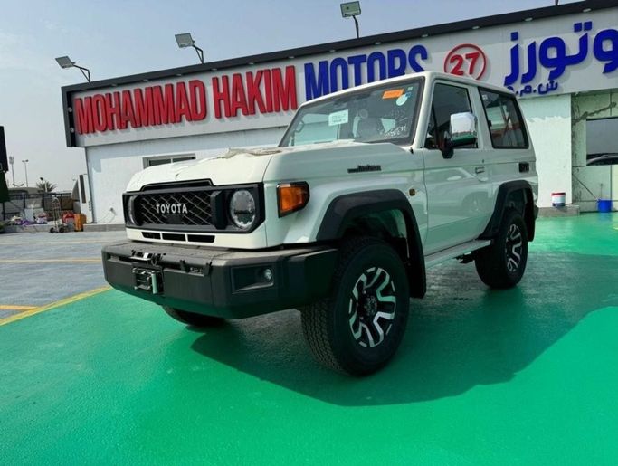 New Toyota Land Cruiser 70 Series Facelift 2, 4.0 l, 2024 in Dubai by Mohamed Hakim Motors, White color. GCC Specs | AUTO.AE