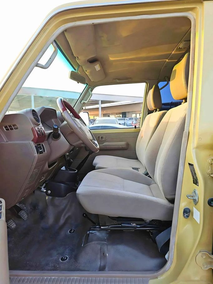 New Toyota Land Cruiser 70 Series Facelift 1, 4.0 l, 2018 in Dubai by SK Motors, Beige color. GCC Specs | AUTO.AE