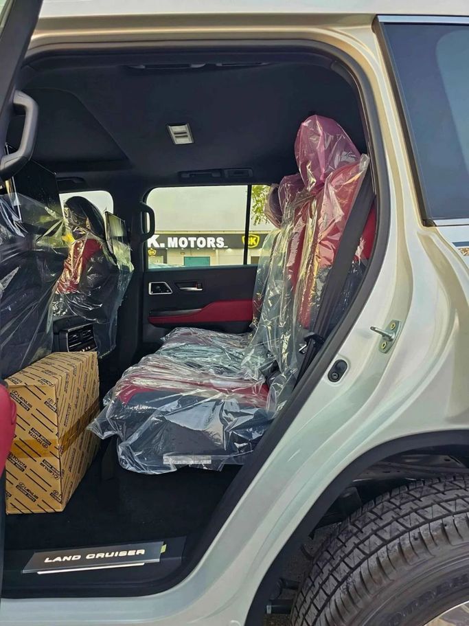 New Toyota Land Cruiser 300 Series, 3.4 l, 2025 in Dubai by SK Motors, White color. GCC Specs | AUTO.AE