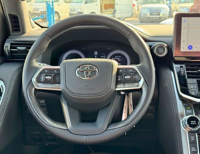 New Toyota Land Cruiser 300 Series, 3.4 l, 2025 in Dubai by SK Motors, White color. GCC Specs | AUTO.AE