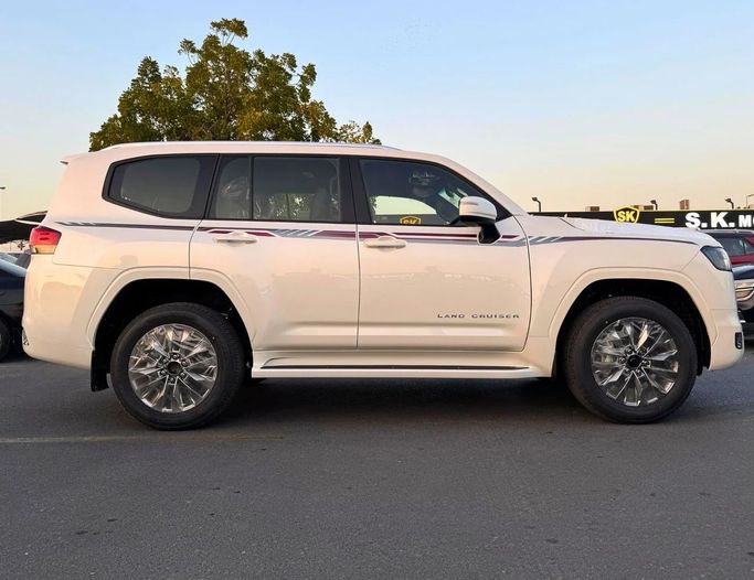New Toyota Land Cruiser 300 Series, 4.0 l, 2025 in Dubai by SK Motors, White color. GCC Specs | AUTO.AE