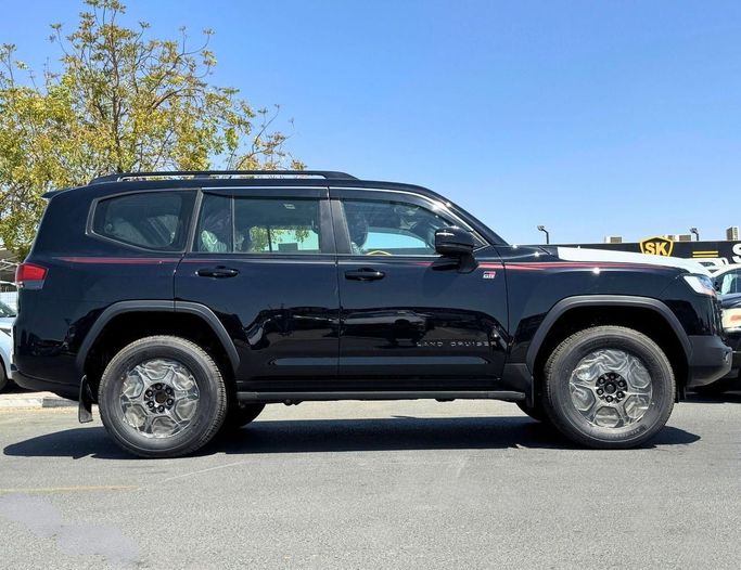 New Toyota Land Cruiser 300 Series, 3.4 l, 2024 in Dubai by SK Motors, Black color. GCC Specs | AUTO.AE