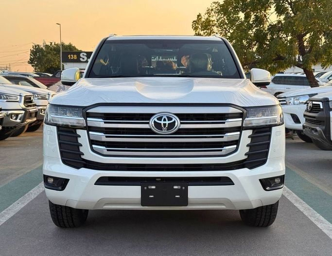 New Toyota Land Cruiser 300 Series, 4.0 l, 2025 in Dubai by SK Motors, White color. GCC Specs | AUTO.AE