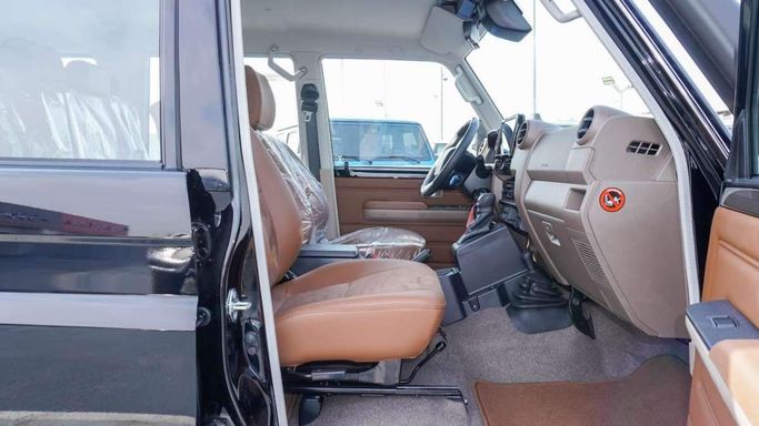 New Toyota Land Cruiser 70 Series Facelift 2, 4.0 l, 2024 in Dubai by F7 Motors, Black color. GCC Specs | AUTO.AE