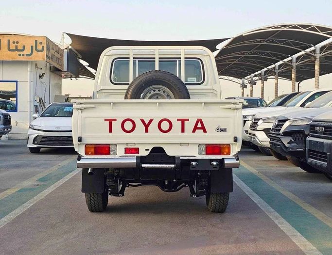 New Toyota Land Cruiser 70 Series Facelift 2, 4.5 l, 2025 in Dubai by SK Motors, White color. GCC Specs | AUTO.AE