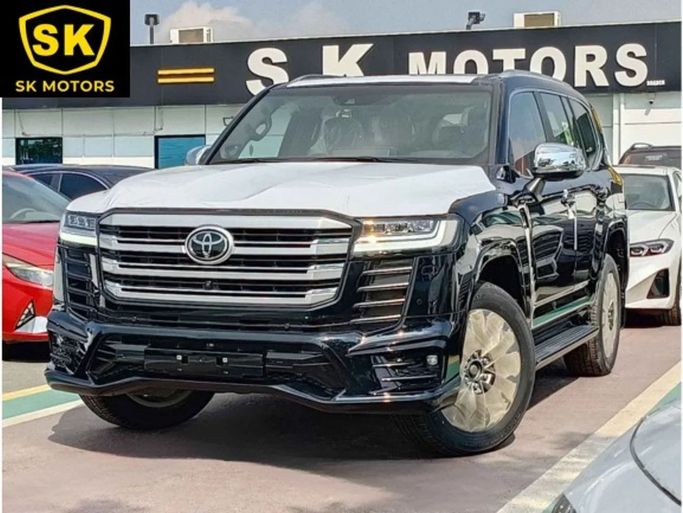 New Toyota Land Cruiser 300 Series, 3.3 l, 2022 in Dubai by SK Motors, Black color. GCC Specs | AUTO.AE