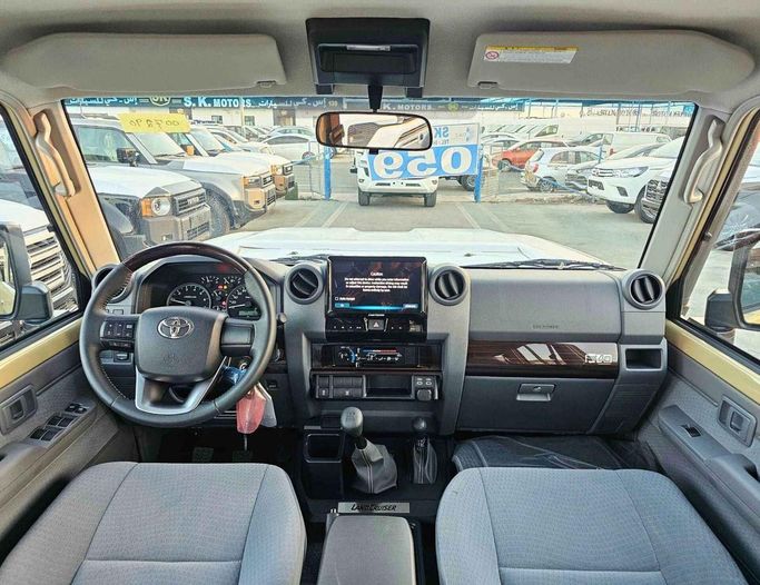 New Toyota Land Cruiser 70 Series Facelift 2, 4.0 l, 2025 in Dubai by SK Motors, White color. GCC Specs | AUTO.AE