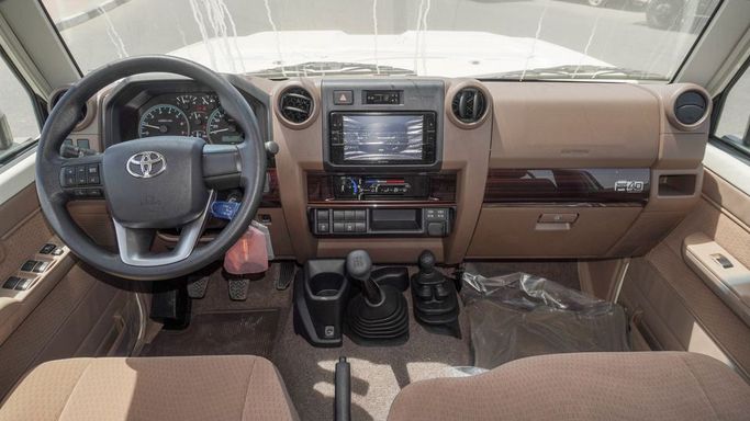 New Toyota Land Cruiser 70 Series Facelift 2, 4.0 l, 2025 in Dubai by Najem Motors, White color. GCC Specs | AUTO.AE