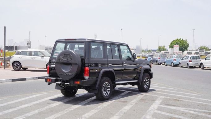 New Toyota Land Cruiser 70 Series Facelift 2, 4.0 l, 2025 in Dubai by Najem Motors, Black color. GCC Specs | AUTO.AE