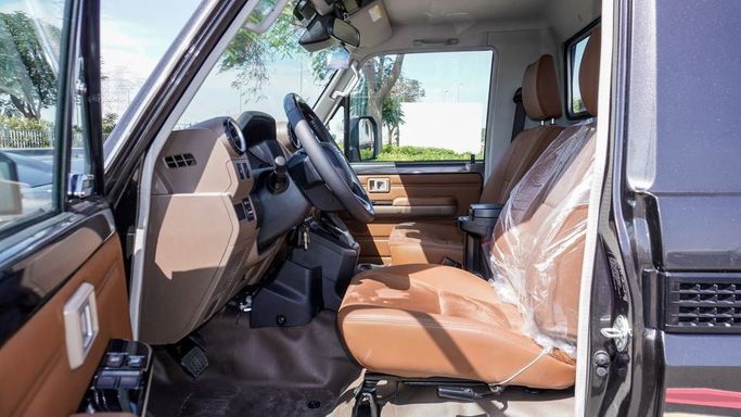 New Toyota Land Cruiser 70 Series Facelift 2, 4.0 l, 2024 in Dubai by Najem Motors, Grey color. GCC Specs | AUTO.AE