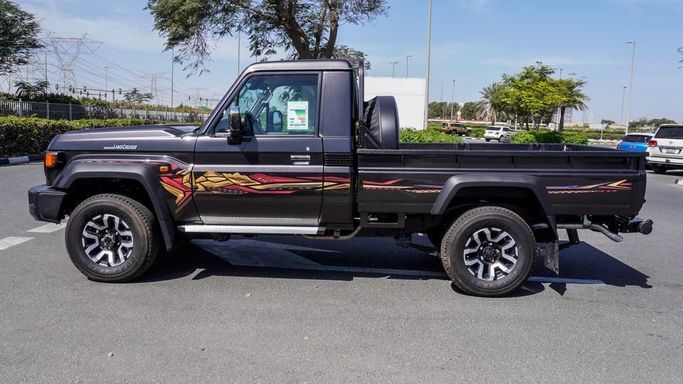 New Toyota Land Cruiser 70 Series Facelift 2, 4.0 l, 2024 in Dubai by Najem Motors, Grey color. GCC Specs | AUTO.AE