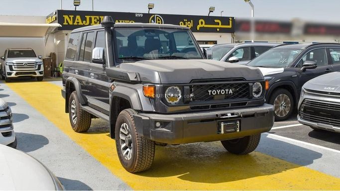 New Toyota Land Cruiser 70 Series Facelift 2, 4.0 l, 2024 in Dubai by Najem Motors, Grey color. GCC Specs | AUTO.AE