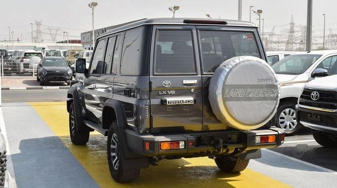 New Toyota Land Cruiser 70 Series Facelift 2, 4.0 l, 2024 in Dubai by Najem Motors, Grey color. GCC Specs | AUTO.AE