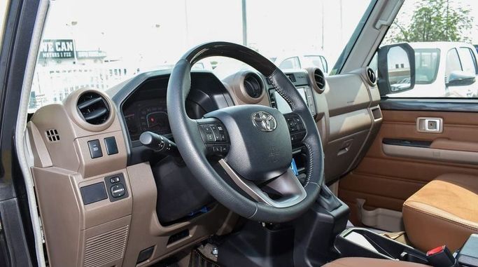 New Toyota Land Cruiser 70 Series Facelift 2, 4.0 l, 2024 in Dubai by Najem Motors, Grey color. GCC Specs | AUTO.AE