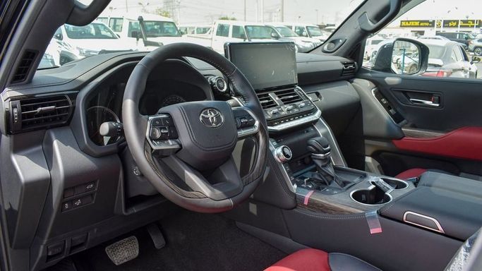 New Toyota Land Cruiser 300 Series, 3.4 l, 2024 in Dubai by Najem Motors, Black color. GCC Specs | AUTO.AE