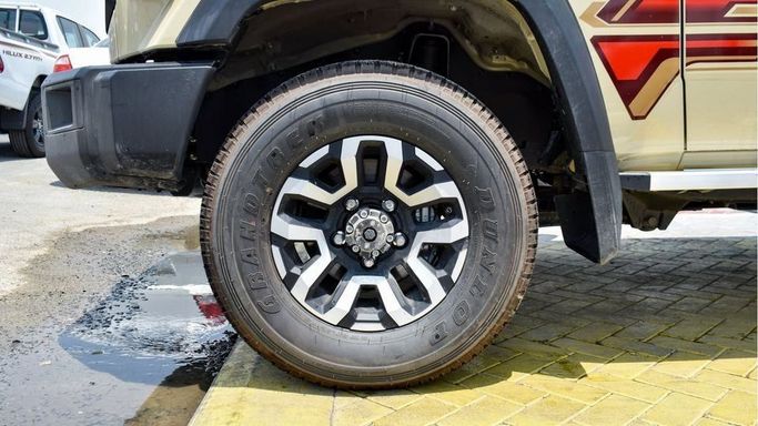 New Toyota Land Cruiser 70 Series Facelift 2, 4.0 l, 2024 in Dubai by Najem Motors, Beige color. GCC Specs | AUTO.AE