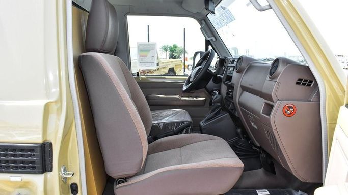 New Toyota Land Cruiser 70 Series Facelift 2, 4.0 l, 2024 in Dubai by Najem Motors, Beige color. GCC Specs | AUTO.AE