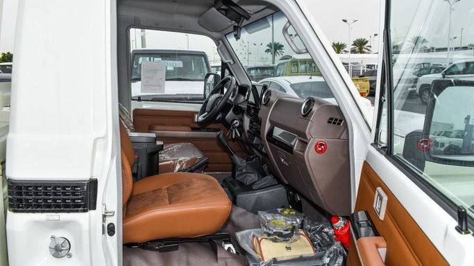 New Toyota Land Cruiser 70 Series Facelift 2, 4.0 l, 2024 in Dubai by Najem Motors, White color. GCC Specs | AUTO.AE