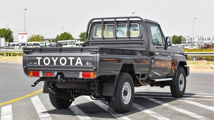 New Toyota Land Cruiser 70 Series Facelift 2, 4.0 l, 2024 in Dubai by Najem Motors, Grey color. GCC Specs | AUTO.AE