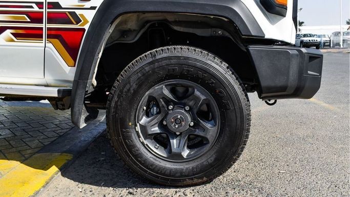 New Toyota Land Cruiser 70 Series Facelift 2, 4.0 l, 2024 in Dubai by Najem Motors, White color. GCC Specs | AUTO.AE