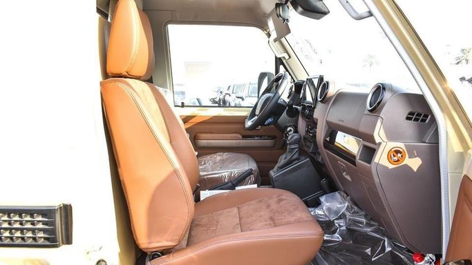 New Toyota Land Cruiser 70 Series Facelift 2, 4.0 l, 2024 in Dubai by Najem Motors, Beige color. GCC Specs | AUTO.AE