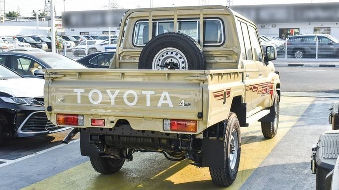 New Toyota Land Cruiser 70 Series Facelift 2, 4.0 l, 2024 in Dubai by Najem Motors, Beige color. GCC Specs | AUTO.AE