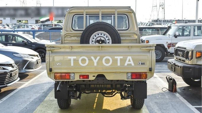 New Toyota Land Cruiser 70 Series Facelift 2, 4.0 l, 2024 in Dubai by Najem Motors, Beige color. GCC Specs | AUTO.AE