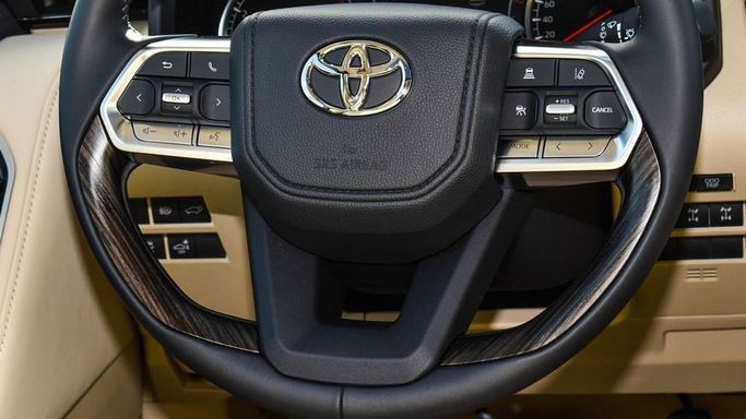 New Toyota Land Cruiser 300 Series, 4.0 l, 2023 in Dubai by Najem Motors, White color. GCC Specs | AUTO.AE