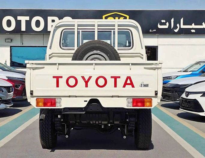 New Toyota Land Cruiser 70 Series Facelift 2, 4.5 l, 2024 in Dubai by SK Motors, White color. GCC Specs | AUTO.AE