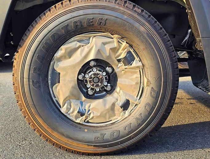 New Toyota Land Cruiser 70 Series Facelift 2, 4.0 l, 2024 in Dubai by SK Motors, Beige color. GCC Specs | AUTO.AE