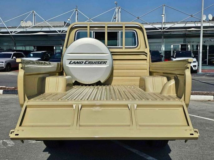 New Toyota Land Cruiser 70 Series Facelift 2, 2.8 l, 2024 in Dubai by SK Motors, Beige color. GCC Specs | AUTO.AE