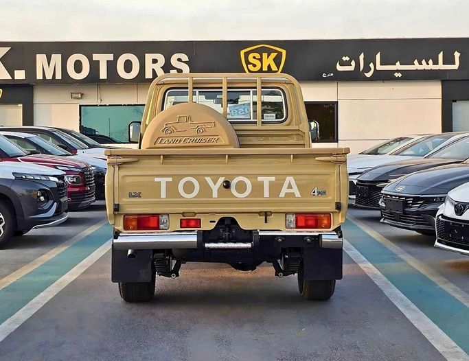 New Toyota Land Cruiser 70 Series Facelift 2, 2.8 l, 2025 in Dubai by SK Motors, Beige color. GCC Specs | AUTO.AE