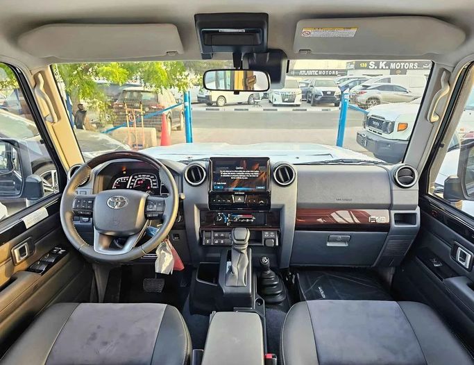 New Toyota Land Cruiser 70 Series Facelift 2, 2.8 l, 2025 in Dubai by SK Motors, Black color. GCC Specs | AUTO.AE