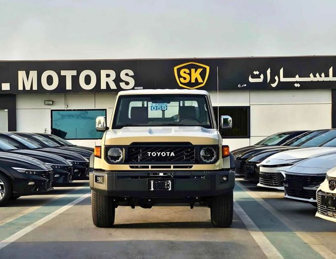 New Toyota Land Cruiser 70 Series Facelift 2, 4.0 l, 2025 in Dubai by SK Motors, Beige color. Other | AUTO.AE
