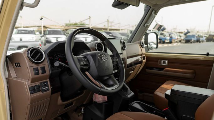 New Toyota Land Cruiser 70 Series Facelift 2, 2.8 l, 2025 in Dubai by Milele, Beige color. Other | AUTO.AE