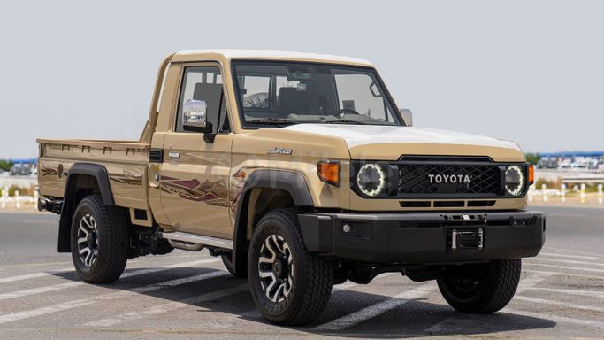 New Toyota Land Cruiser 70 Series Facelift 2, 2.8 l, 2025 in Dubai by Milele, Beige color. Other | AUTO.AE