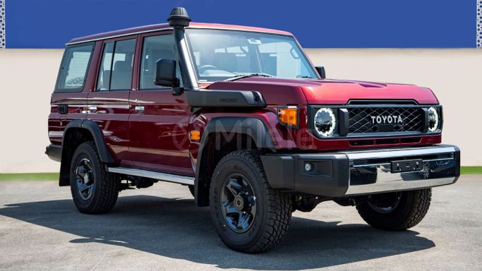 New Toyota Land Cruiser 70 Series Facelift 2, 2.8 l, 2025 in Dubai by Milele, Red color. Other | AUTO.AE